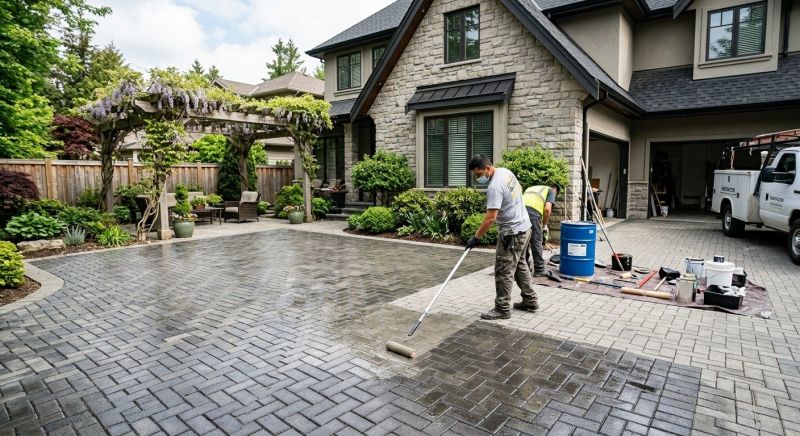 Porch Concrete Sealing in Bellevue, WA